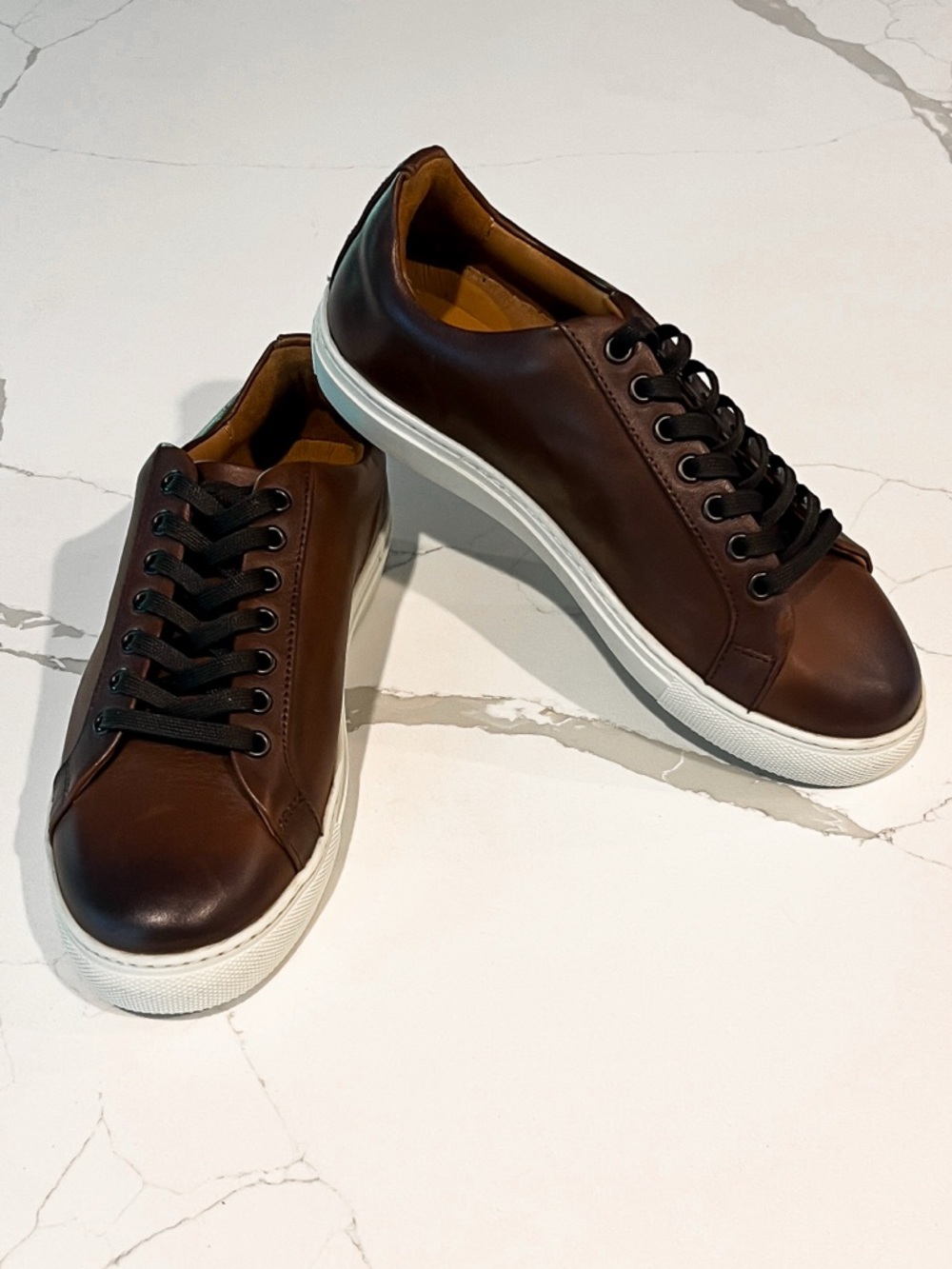 Thursday Boot Company Premier Low Top Leather Sneaker Coffee Brown Womens Sz 7.5